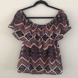 Off Shoulder Flounce Top by Express NWT
